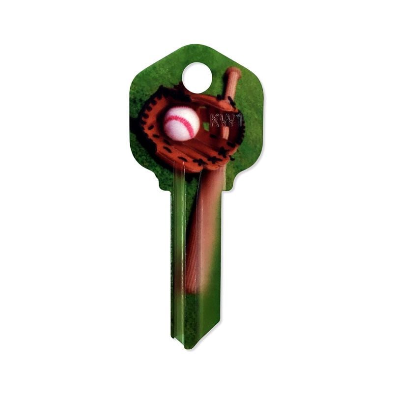 Painting KW1 Keys, Baseball Design, Wholesale KW1 Keys, Bulk Painting KW1 Keys