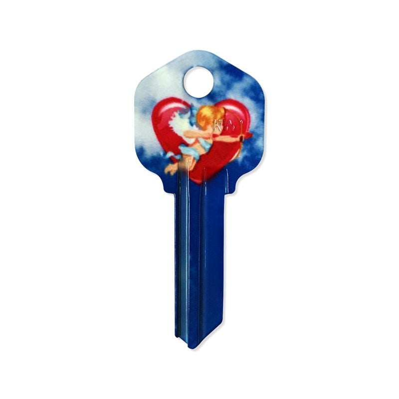 Painting KW1 Keys, Cupid Design, Wholesale KW1 Keys, Bulk Painting KW1 Keys