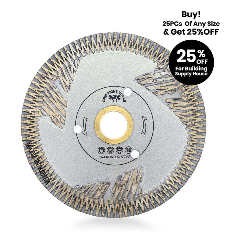 4 In. Premium Deep Turbo Cut Diamond Blade | Buy Bulk Hardware