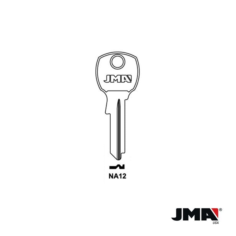 50 Keys NA12 Brass Key Blanks, Wholesale NA12 Key Blanks, JMA NA12 Key