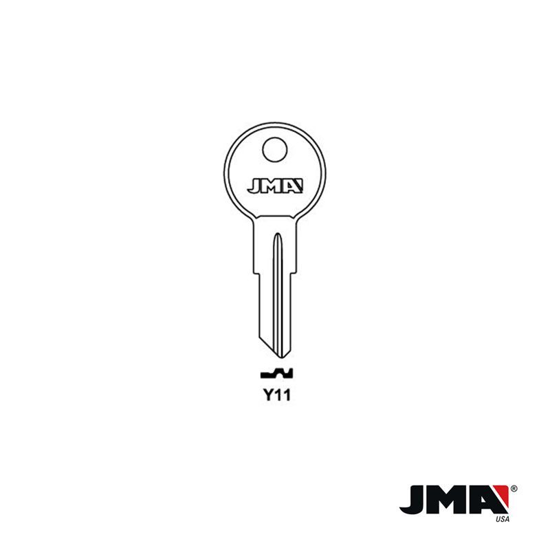 50 Keys Y11 Brass Key Blanks, Wholesale Y11 Key Blanks, JMA Y11 Key