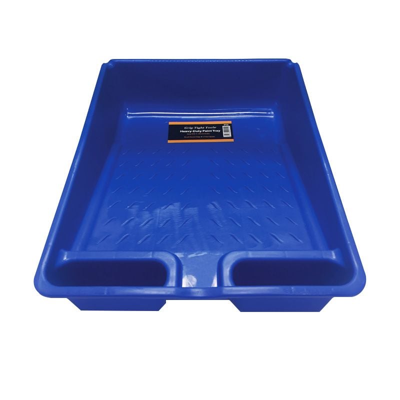 Deep-Well Plastic Paint Tray, 12" x 15" Blue Plastic Paint Tray, 2 Quart Plastic Paint Tray