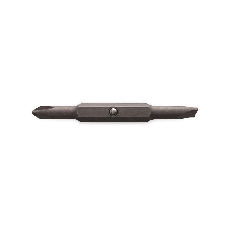Double Sided Screw bit PH2 X 1/4", S2 Steel, Rockwell Hardness 62