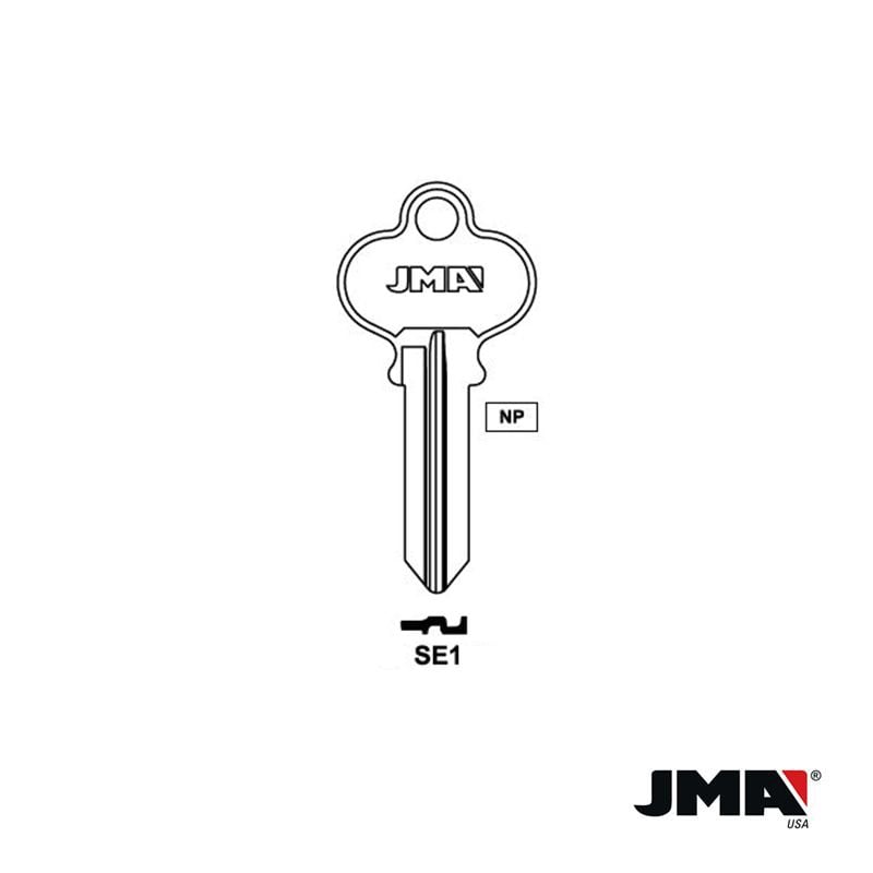 250 Keys SE1 Nickel Key Blanks, Wholesale SE1 Key Blanks, JMA SE1 Key