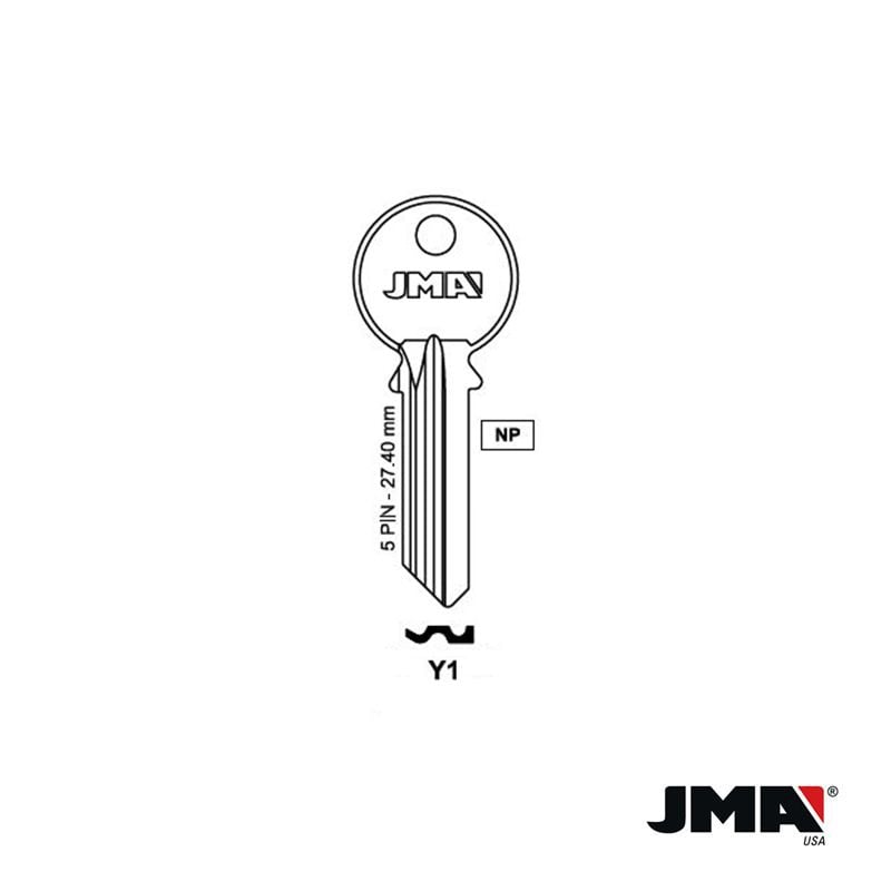 250 Keys Y1NP Nickel Key Blanks, Wholesale Y1NP Key Blanks, JMA Y1NP Key
