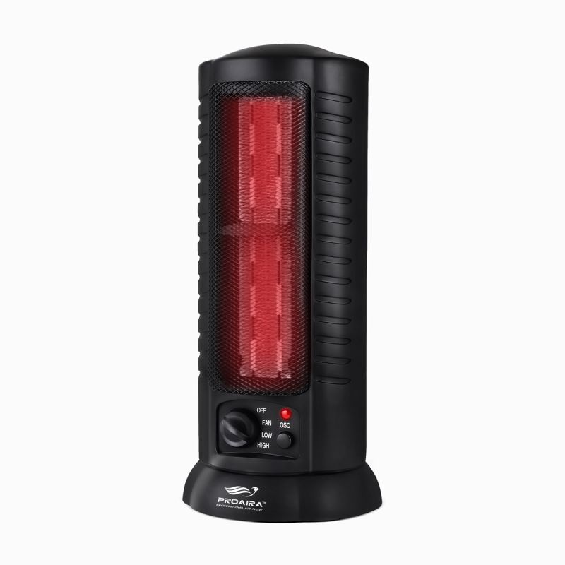1500 Watts Oscillating Ceramic Tower Heater, 2 Heat Settings, by Proaira