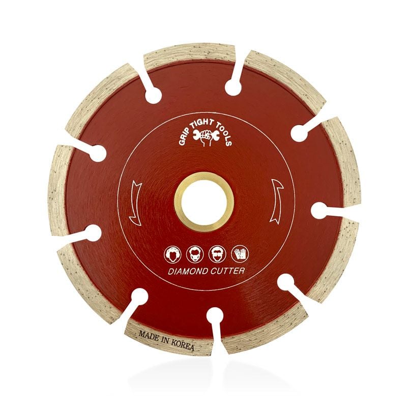 4-1/2 In. Professional Segment Cut Diamond Blade, Cutting Diamond Blade, High Performance, Aggressive Cutting, Red Color