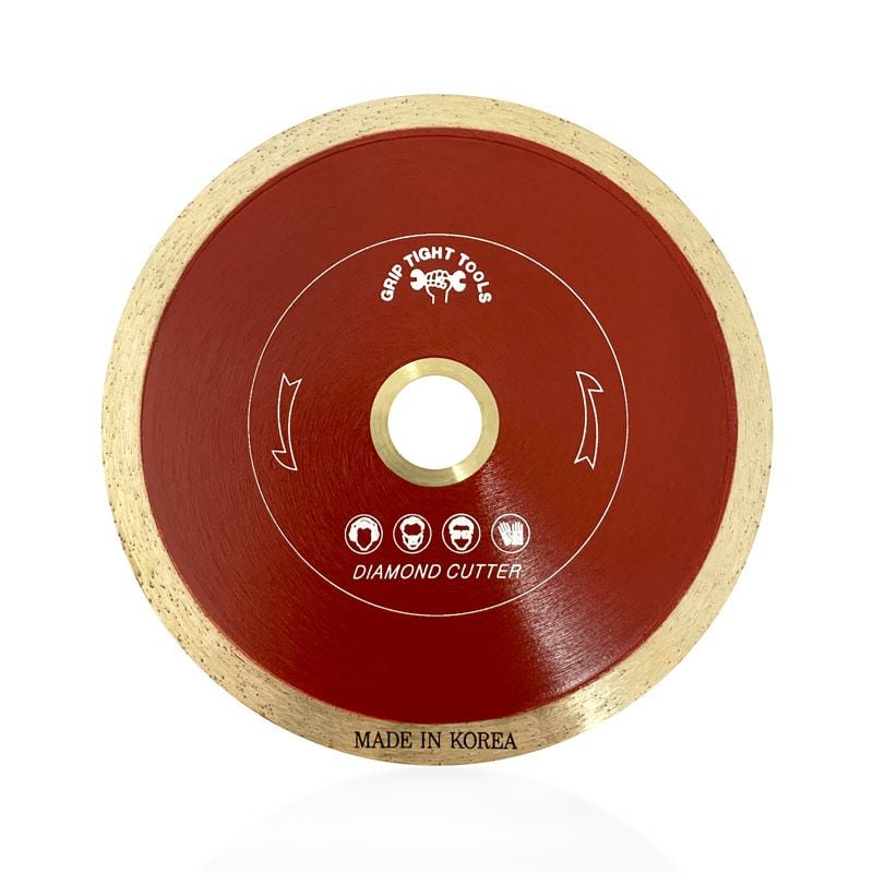 4 1/2 In. Professional Continuous Rim Tile, Cutting Diamond Blade, High Performance, Aggressive Cutting, Red Color