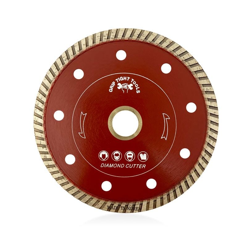 4-1/2 In. Professional Turbo Cut Diamond Blade, Cutting Diamond Blade, High Performance, Aggressive Cutting, Red Color