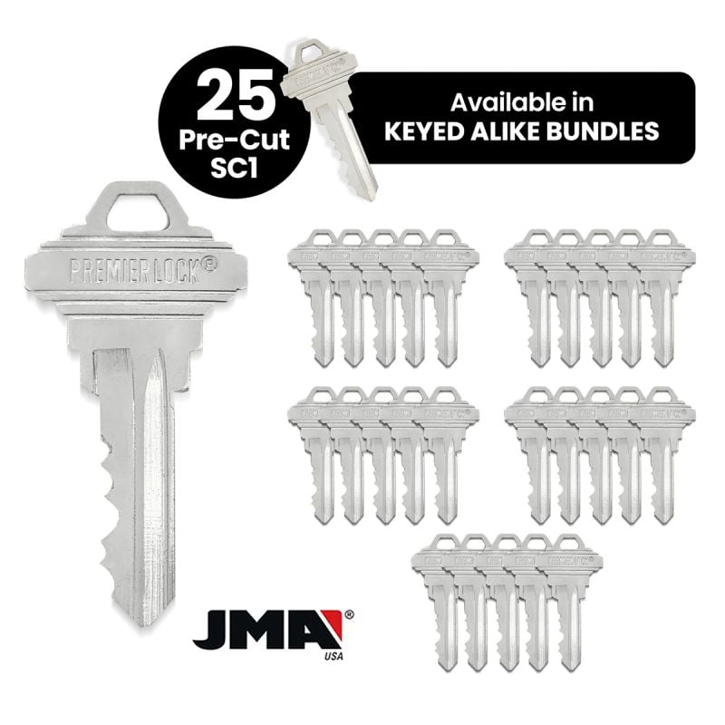 SC1 Pre-Cut, 25-Pack SC1 Keys