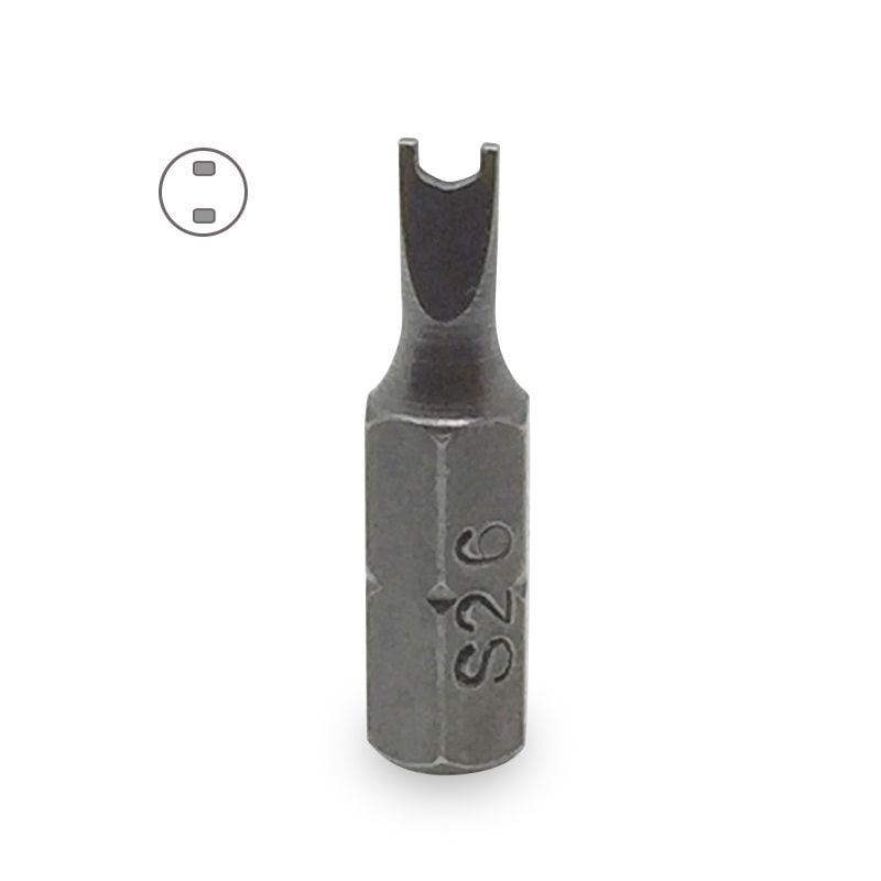 #10 X 1" Spanner Insert Bit, 1/4" Hex, Professional Quality, S2 Steel, Rockwell Hardness 62, Spanner Insert Driving Bit