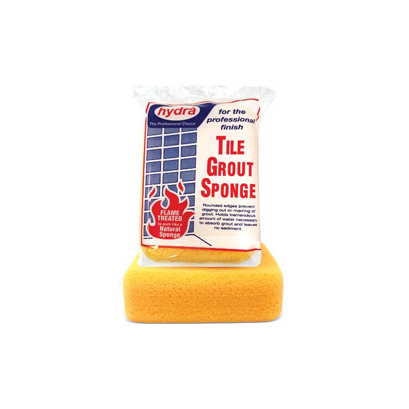 Hydra Grout Sponge, Small Sponge, Tile Grout Sponge, Contractor Grade, Yellow Color Sponge, Hydra Brand
