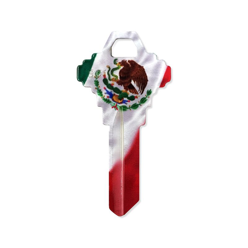 Painting SC1 Keys, Mexican Flag Design, Wholesale SC1 Keys, Bulk Painting SC1 Keys