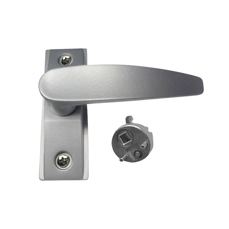 Narrow Stile Mortise Lock, Right Lever Handle, Aluminum Finish Narrow Stile