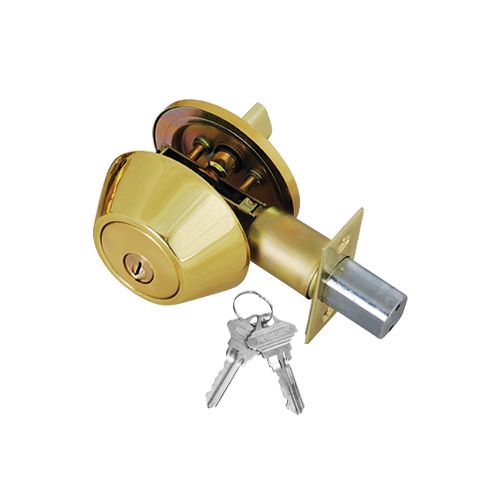 Deadbolt Door Lock, Antique Brass Door Lock, 2 KW1 Keyed Alike, Solid Brass Door Lock,  Stainless Steel Door Lock