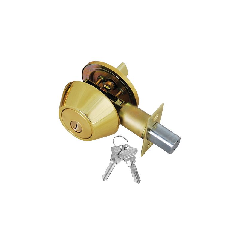 Deadbolt Door Lock, Solid Brass Door Lock, 2 SC1 Keyed Alike