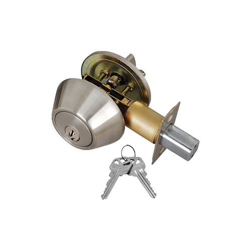 Deadbolt Door Lock 2 Keyed Alike with 2 KW1 Keys, by Premier Lock®