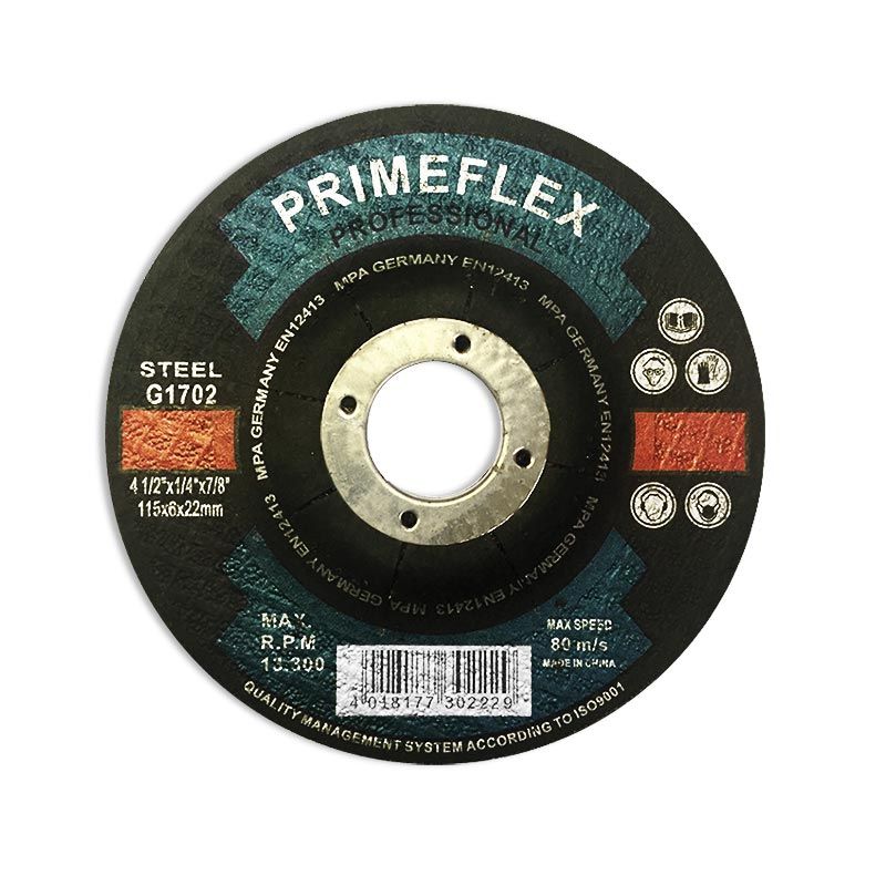 4 In. Professional Grinding Abrasive Stone Blade - For Metal 4" X1/4" 5/8", By Primeflex Professional