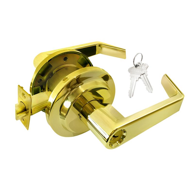 Entry Commercial Lever Lockset Grade 2, 2 SC1 Keys