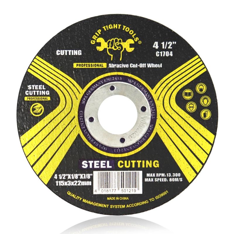 4-1/2 in. Professional Cutting Stone Blade - For Metal 4-1/2"x 1/8"x 7/8", by Primeflex Professional
