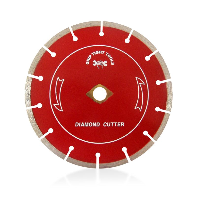 7 In. Professional Segment Cut Diamond Blade, Cutting Diamond Blade, High Performance, Aggressive Cutting, Red Color