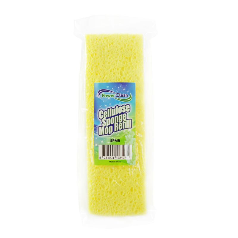 Cellulose Sponge Mop Refill, Real Cellulose, Power Clean, All-Purpose Sponge Mop