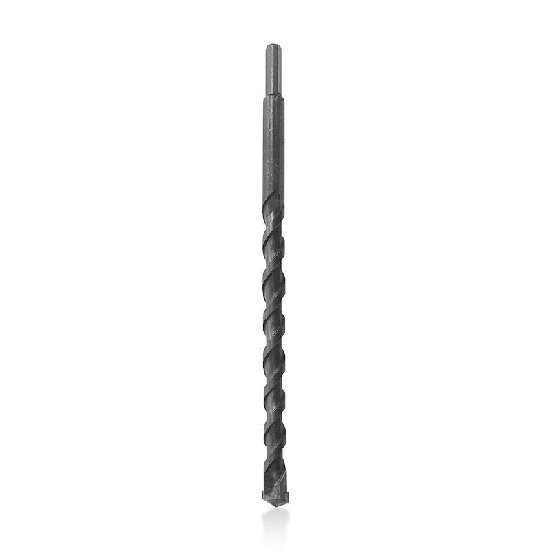 1/2 In. X 24 In. Professional Masonry Drill Bit, Smooth Shank, Made of Milled Steel, Reinforced Carbide Tip, Black Oxidized Finish