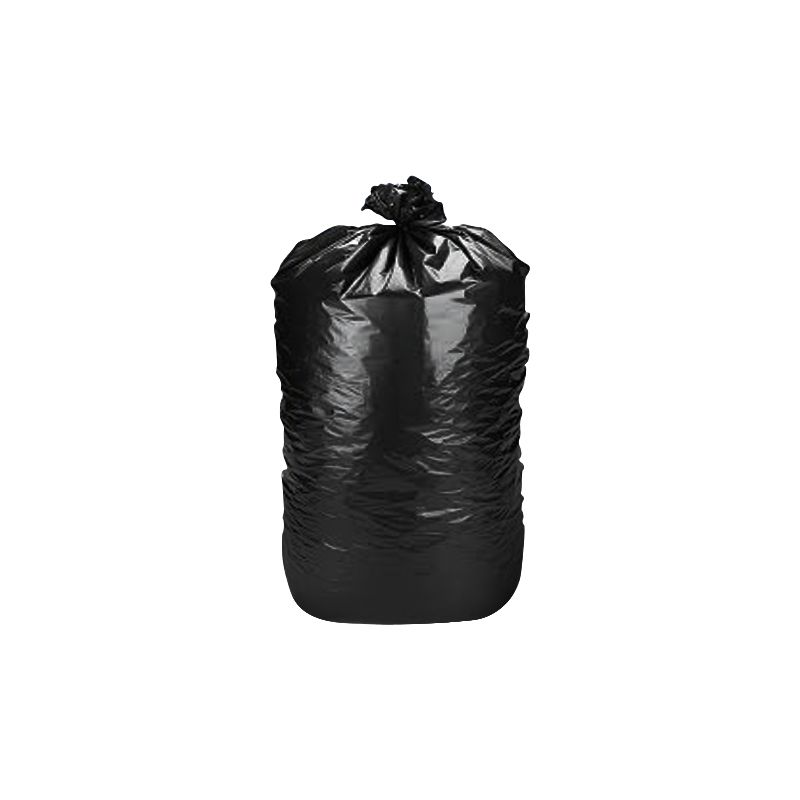 Large Black Trash Bags, 58 Gallons100 Count, Individually Folded 22" x 16", Made In USA,