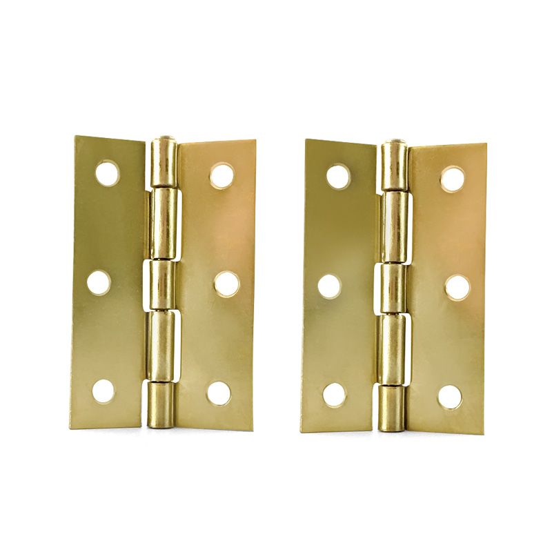 2-Pack 3 In Narrow Utility Hinge, Satin Brass, Removable Pin